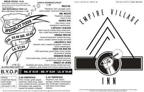 village inn empire|EMPIRE VILLAGE INN